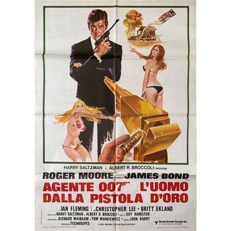 The Man With Golden Gun Italian Movie Poster X In