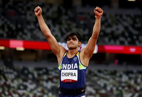 Athletics Indias Neeraj Chopra Wins Gold In Mens Javelin At The Tokyo