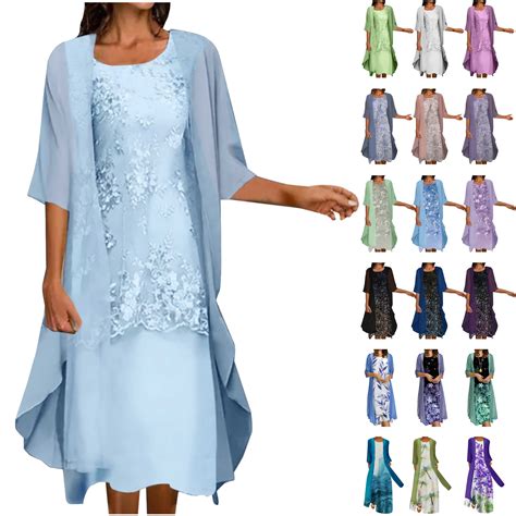 JURANMO Mother of the Bride Dresses,Womens Two-Piece Set Floral Print