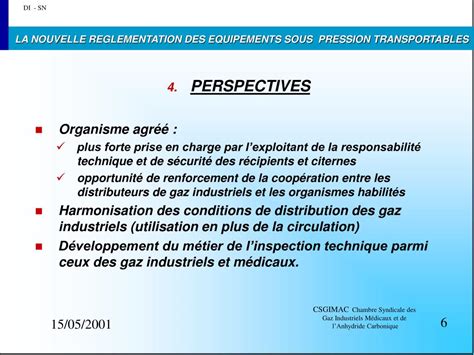 PPT LA NOUVELLE REGLEMENTATION DES EQUIPEMENTS SOUS PRESSION