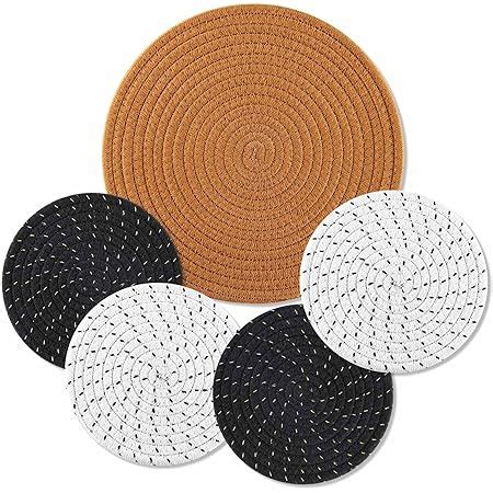 Amazon Pot Holder Trivet Set 4Pcs Pot Holders For Kitchen 8 Inch Trivets For Hot Dishes