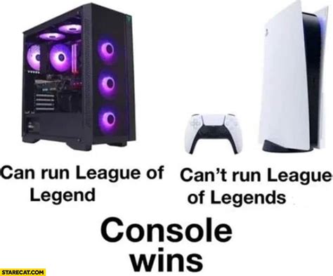 PC can run League of Legends vs PS5 can’t, console wins | StareCat.com