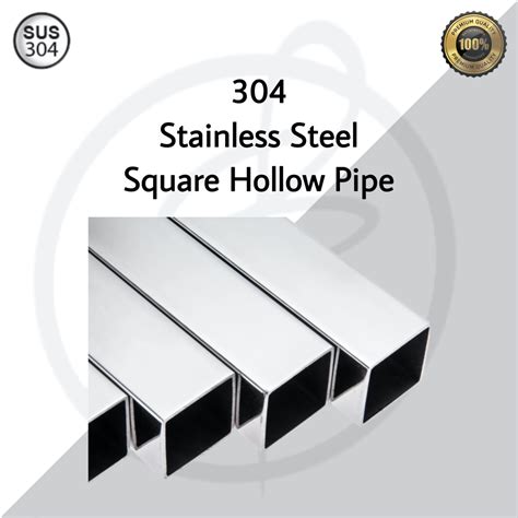 Ship In Day Sus Stainless Steel Square Hollow Pipe Sell By Feet