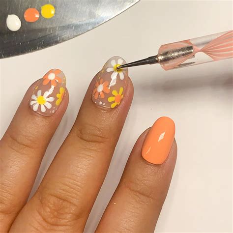 Daisy Nail Art Tutorial Good Here Diary Fonction