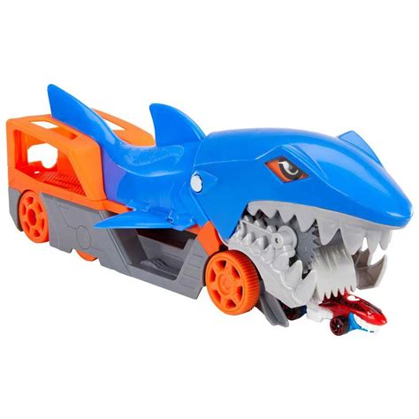 Hot Wheels Shark Chomp Transporter Playset Multicolor Kidinn