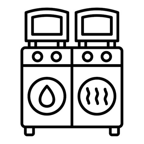 Premium Vector Washing Machine Icon