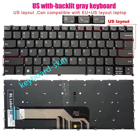 US Backlit Keyboard For Lenovo ThinkBook 14 G2 ARE 14 G2 ITL 14 G3 ACL