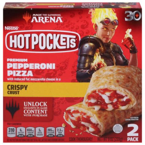 Hot Pockets Pizza Pepperoni Pizza Crispy Crust Premium Pack Brookshire S