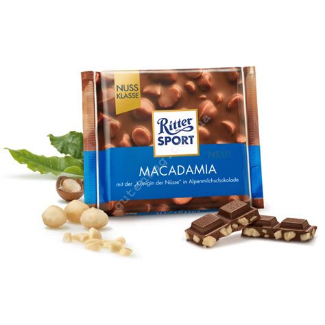 Шоколад Ritter Sport с цельными орехами макадамия (100г)