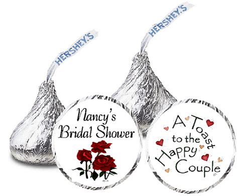 Hersheys Kiss Bridal Shower Labels