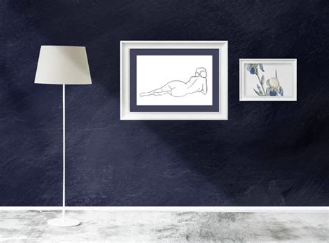 Abstract Woman Naked Lying Down Abstract Art Minimal Art Etsy