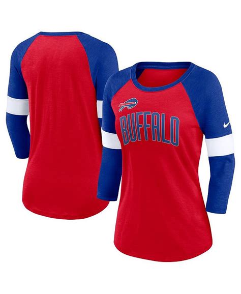 Nike Womens Buffalo Bills Heathered Red Heathered Royal Football