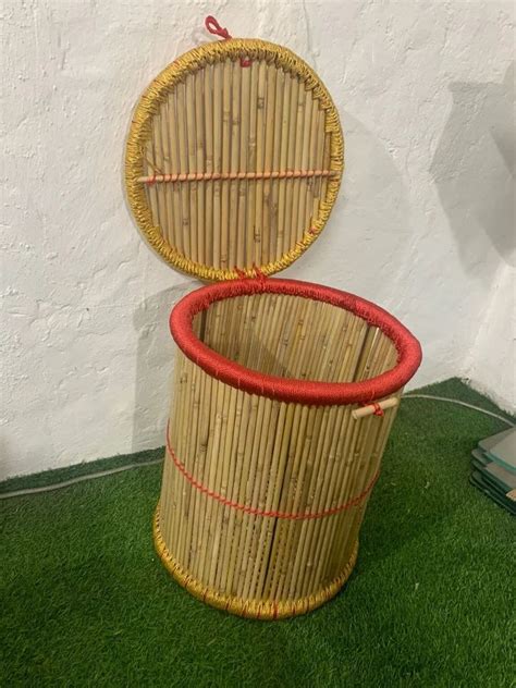 Brown Round Bamboo Cane Baskets Size Dimension Cm X Cm X Cm