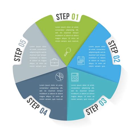 Premium Vector Circle Infographic Template With Five Elements