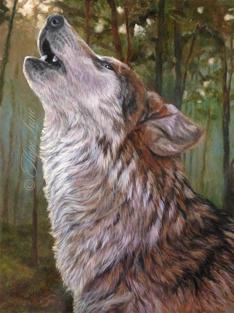 Howling Wolf, the Finished Painting | Hope Lane Art