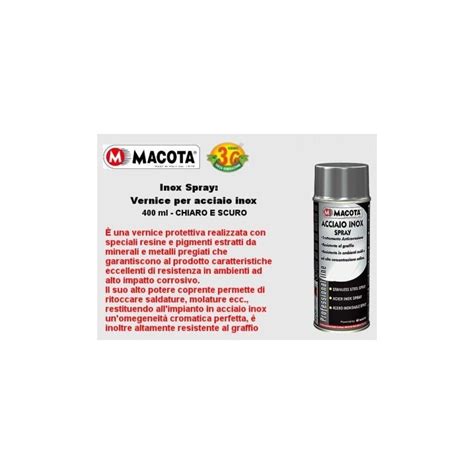 Macota Acciaio Inox Naturale Spray Vernice Ml Non Cola