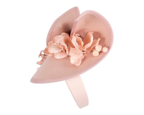Nude Winter Felt Fascinator With Orchid Online In Australia Hats From OZ F687NU