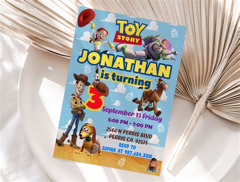 Toy Story Invitation Toy Story Party Invitation Toy Story Etsy The