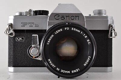 Canon Ftb QL 35mm SLR Film Camera W FD 50mm F1 8 1day FedEx Quick Free