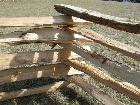 Black Locust Split Rail Fencing Bark House