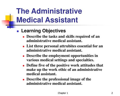 Ppt The Administrative Medical Assistant Powerpoint Presentation Free Download Id 4985770