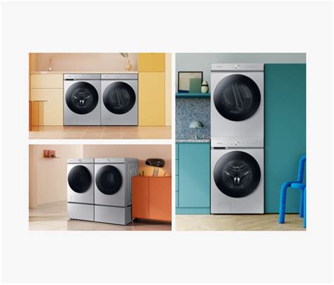 Silver Steel Smart Washer 8700 Bespoke Samsung Us