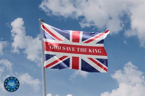 God Save The King Flag Unique Design X Ft X Cm Made In Eu