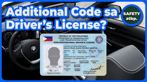 Paano Mag Additional Code Sa Drivers License Youtube