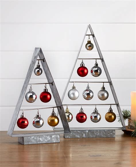 Galvanized Metal Ornament Trees Metal Ornament Tree Display