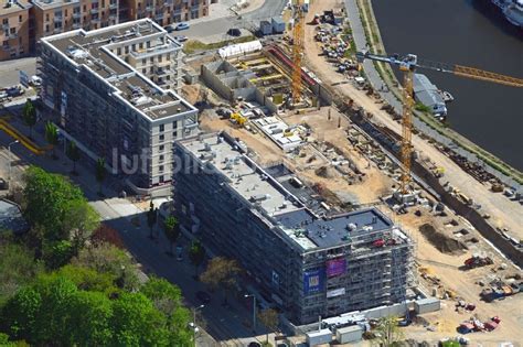 Dresden Aus Der Vogelperspektive Baustelle Zum Neubau Einer