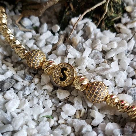 Pulsera Inicial Acero Inoxidable Golden Store