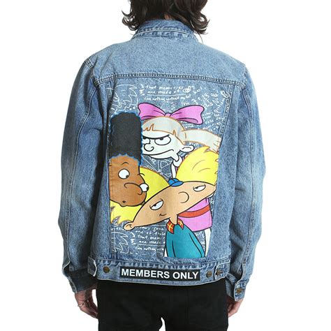 Hey Arnold! Denim Trucker Jacket // Denim (2XL) - Members Only - Touch ...