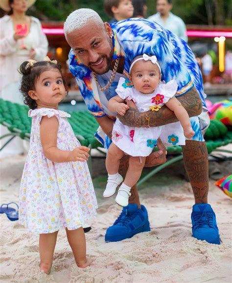 Neymar Jr with his daughter & goddaughter 😍🤍 in 2024