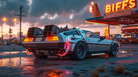 Delorean Time Machine Car K J Wallpaper Iphone Phone