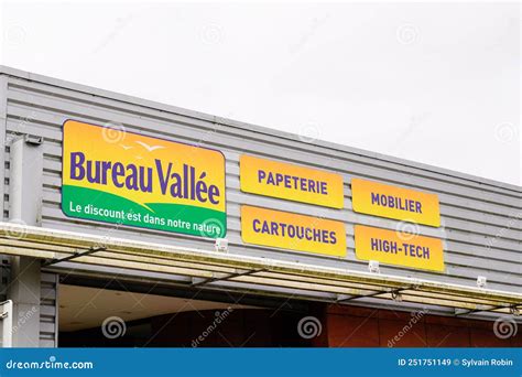 Bureau Vallee Logo Brand and Text Sign Facade Shop Office Market ...