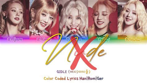 G I DLE 여자 아이들 Nxde Deutsch Ger Sub German Color Coded