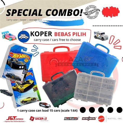 Merah Putih Special Combo Save Hot Wheels Suitcase Carry Case Hotwheels Hw Storage Box