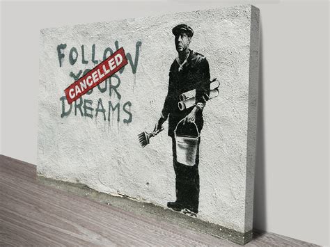 Banksy Follow Your Dreams Street Art Print Australia