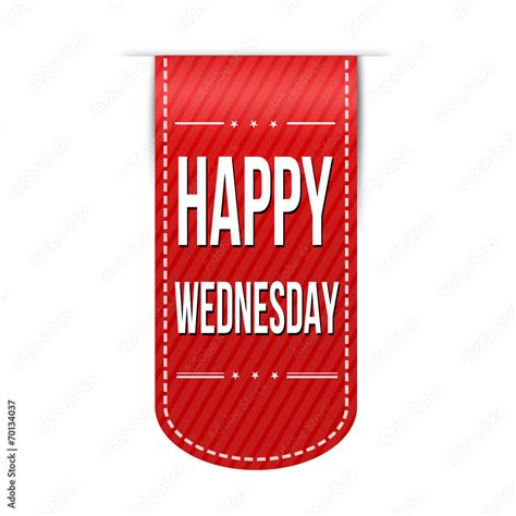 Happy wednesday banner design Stock Vector | Adobe Stock