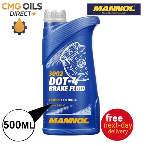 MANNOL (3002) DOT - 4 BRAKE FLUID - 5L - CMG Oils Direct