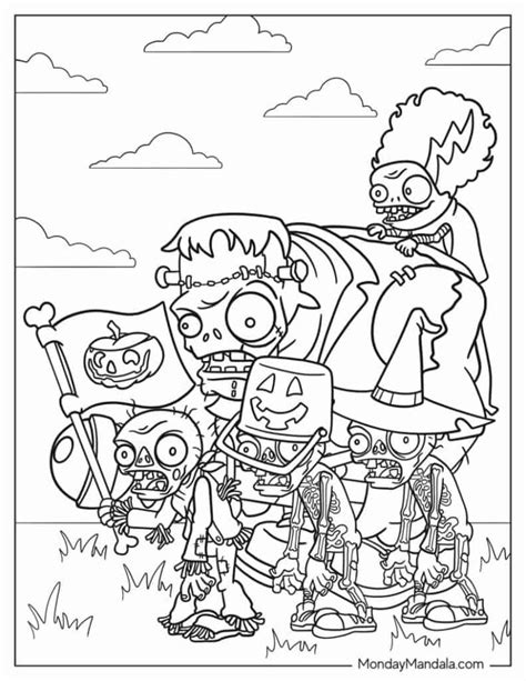 34 Plant Vs Zombies Coloring Pages Free Pdf Printables Plants Vs