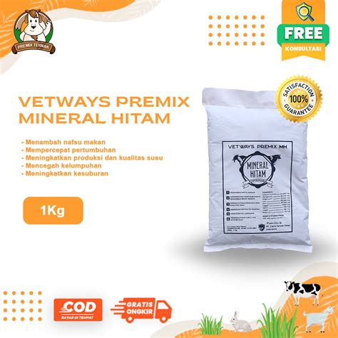 Jual VETWAYS MINERAL HITAM 1KG PENGUAT KUKU DAN KAKI SAPI Pincang