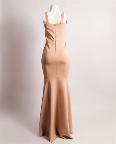 Vestido Longo Nude Jodri Desmod