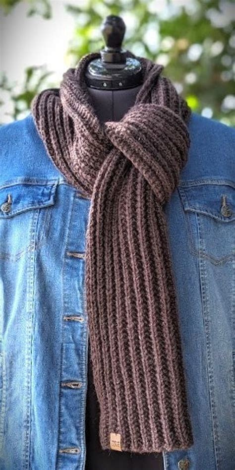 Cozy Hand Knitted Scarf Warm And Soft For Winter Unisex Warm T