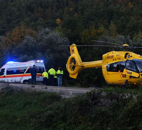 Sbanda Sulla Giardini Ferito Motociclista