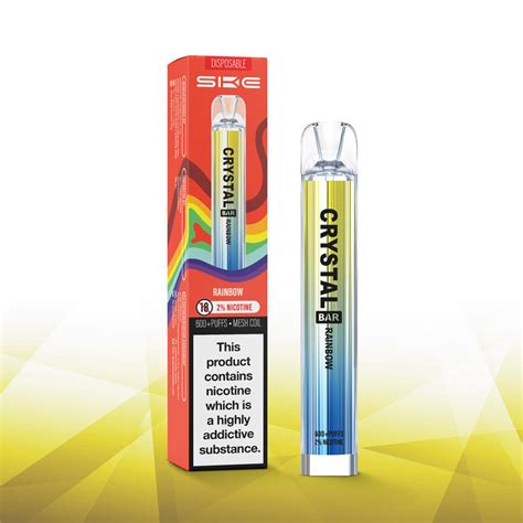 Rainbow Ske Crystal Bar 600 Disposable Vape Jenson E Cig