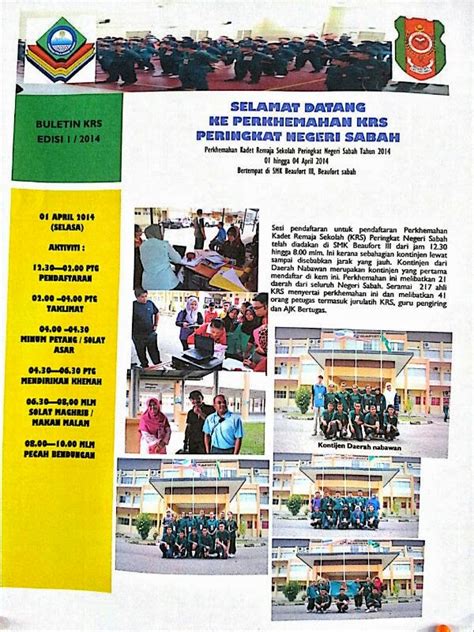 Smk Kota Klias Beaufort Sabah Perkhemahan Krs Peringkat Negeri Sabah