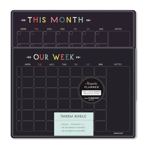 Tandem Planners Chalkboard Drawing Board Store