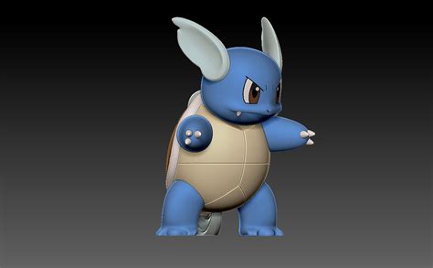 Archivo Stl Pokemon Wartortle Dise O Imprimible En D Para Descargar