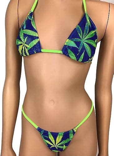 Amazon Exotic Dancewear G String Thong Triangle Bikini Top Skimpy